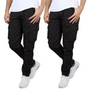 Black & Black 42 2-Pack Men's Flex-Stretch Cotton Cargo Pants, 31-Inch Inseam - Comfortable and Durable